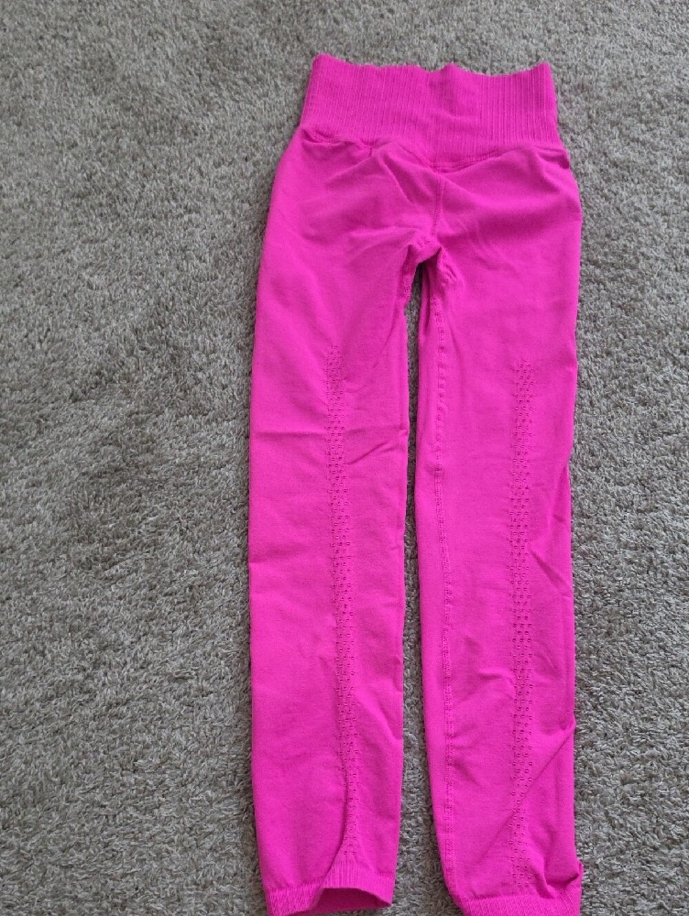 FP Movement by Free People Hot Pink Ribbed Leggings
